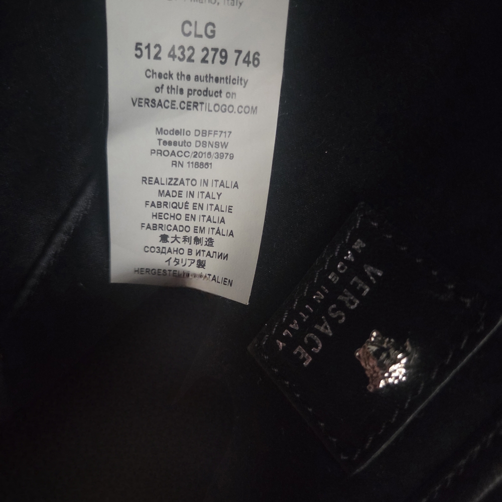 Versace Collection Black Studded Backpack - Picture 12 of 14